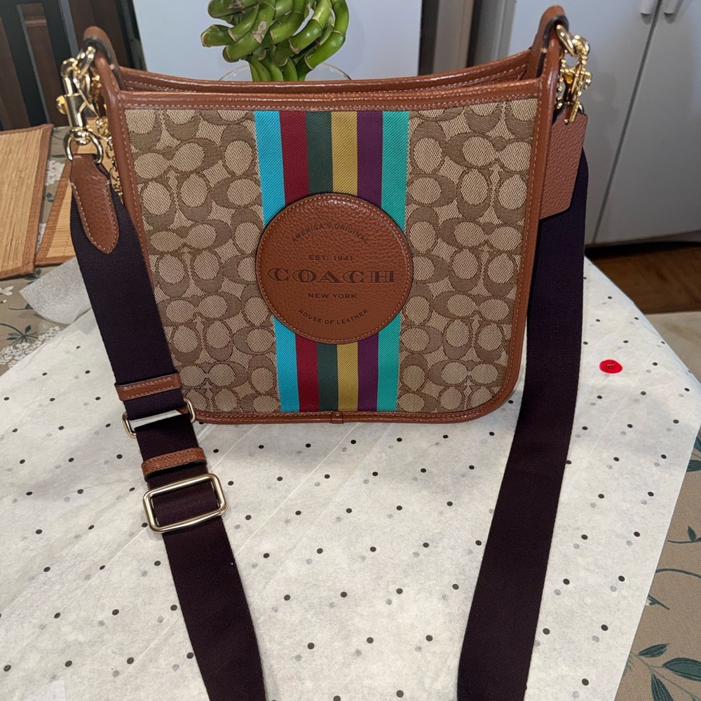 Coach Multicolor Stripe Signature Bag